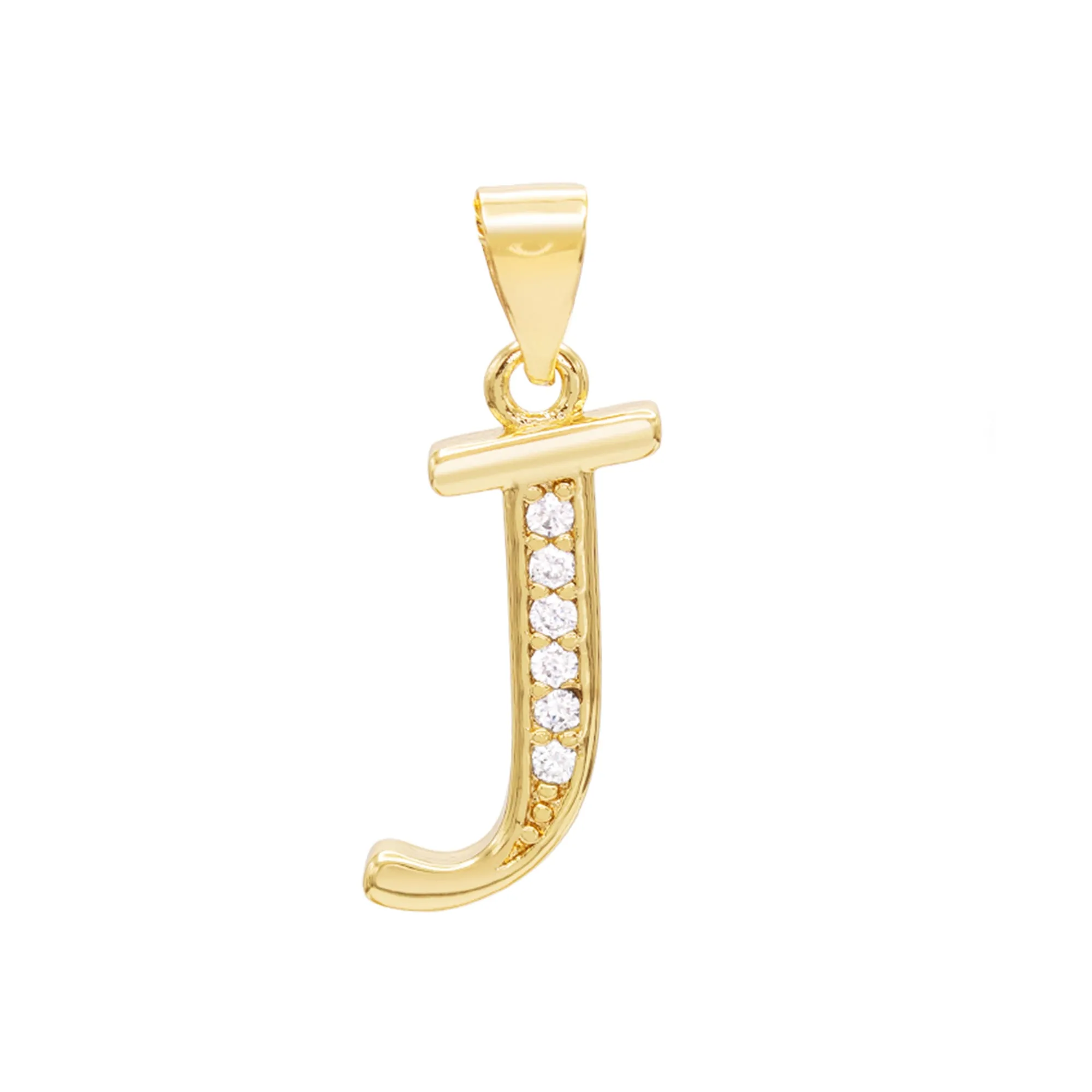 A-Z Letter CZ Pendant 14K Gold Filled Curb Anklet Set 10" Women Jewelry
