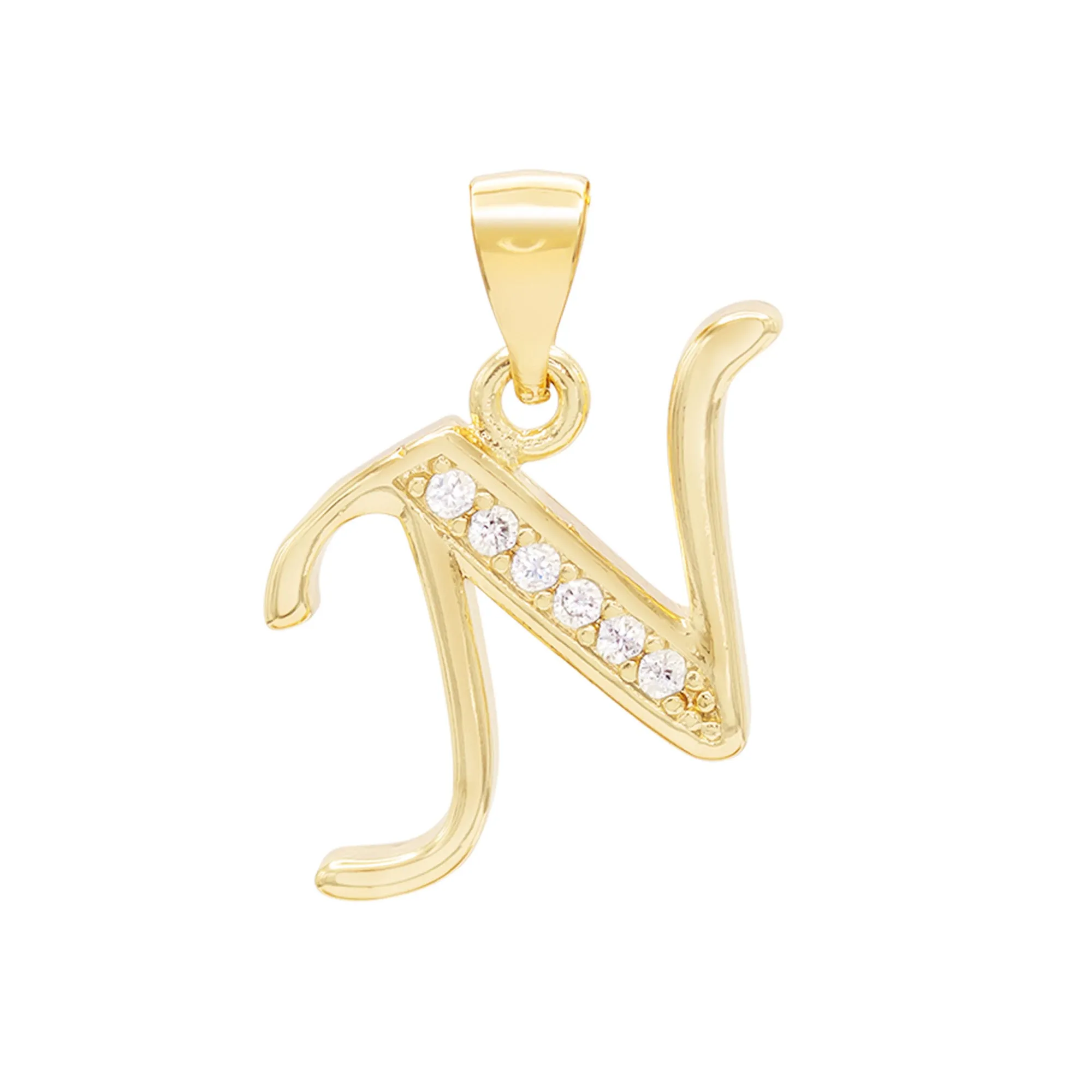 A-Z Letter CZ Pendant 14K Gold Filled Rope Anklet Set 10" Women Jewelry