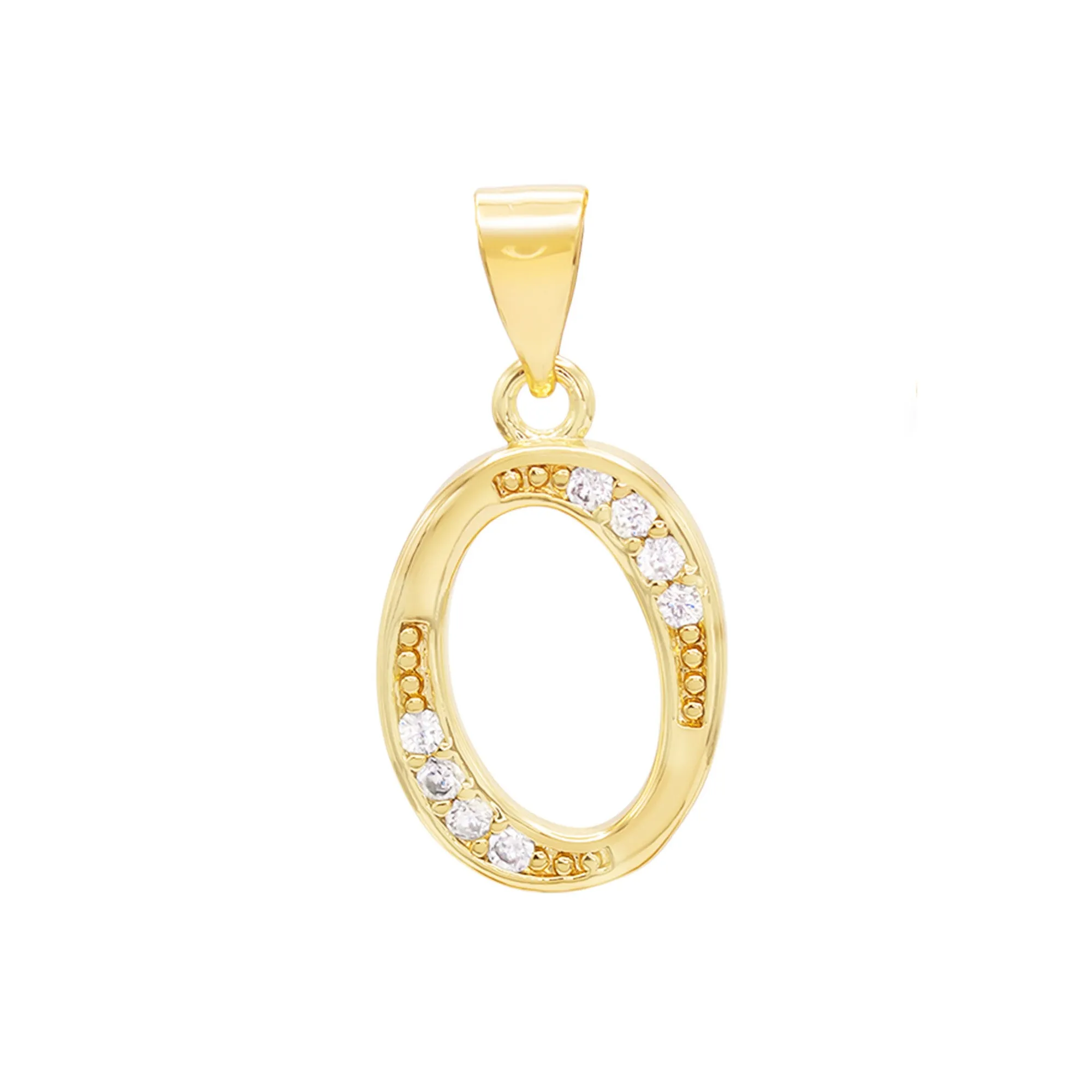 A-Z Letter CZ Pendant 14K Gold Filled Rope Anklet Set 10" Women Jewelry