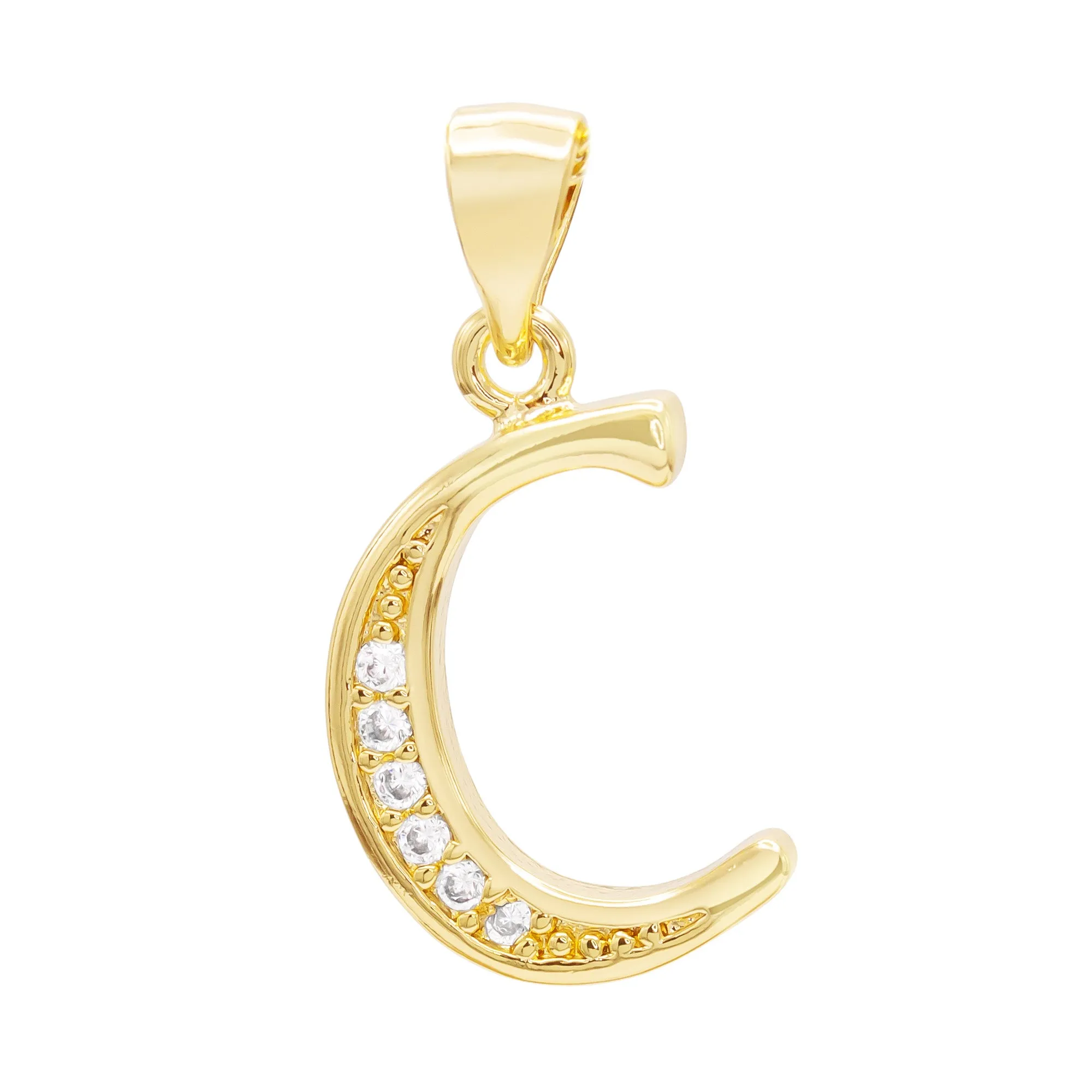 A-Z Letter CZ Pendant 14K Gold Filled Rope Anklet Set 10" Women Jewelry