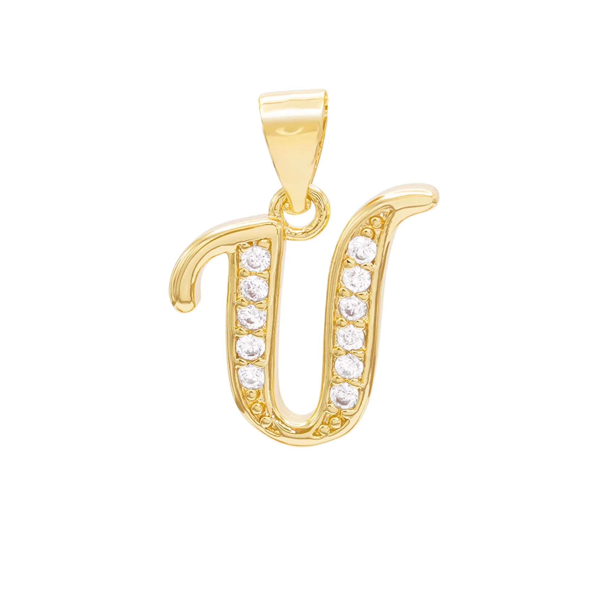 A-Z Letter CZ Pendant 14K Gold Filled Rope Anklet Set 10" Women Jewelry