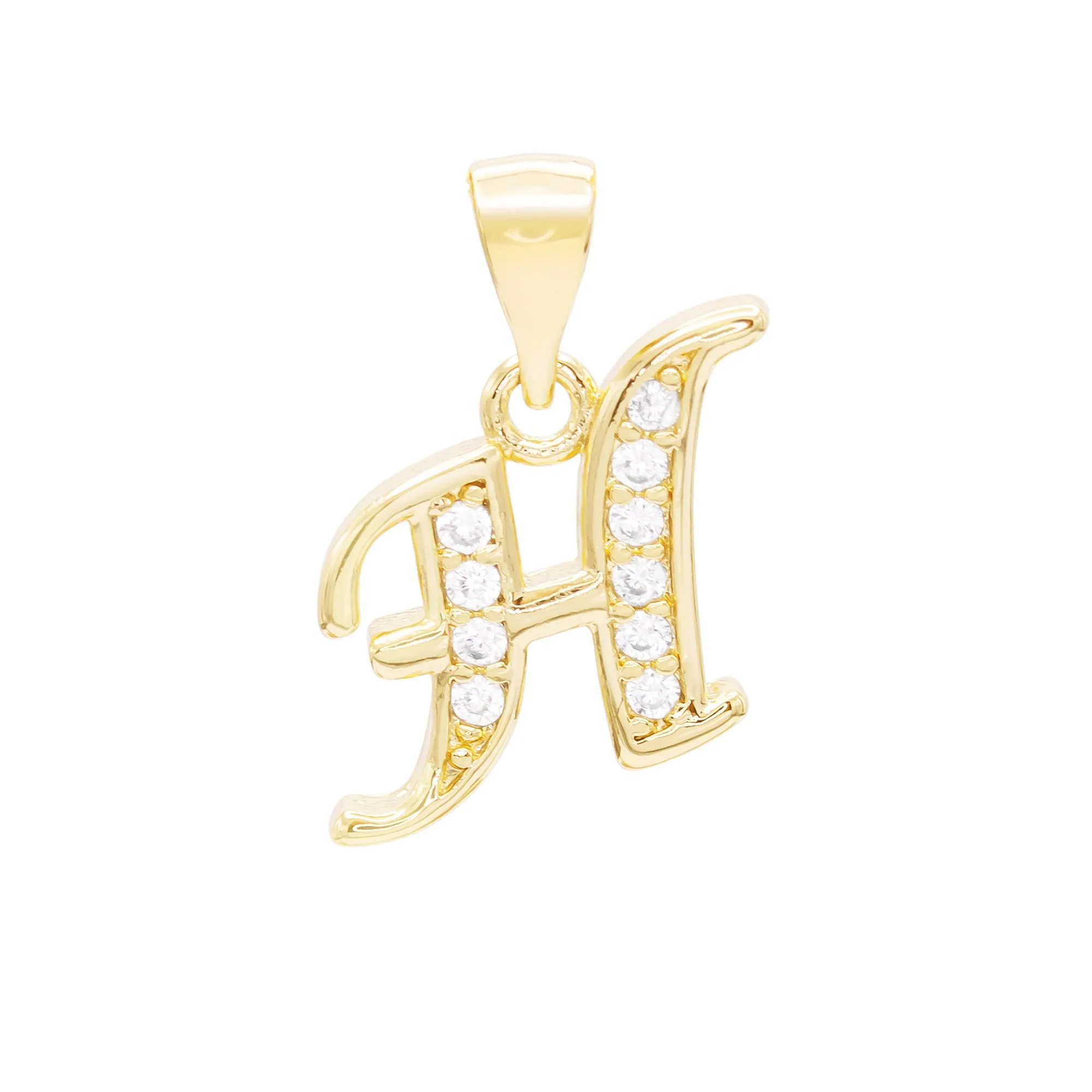 A-Z Letter CZ Pendant 14K Gold Filled Rope Anklet Set 10" Women Jewelry