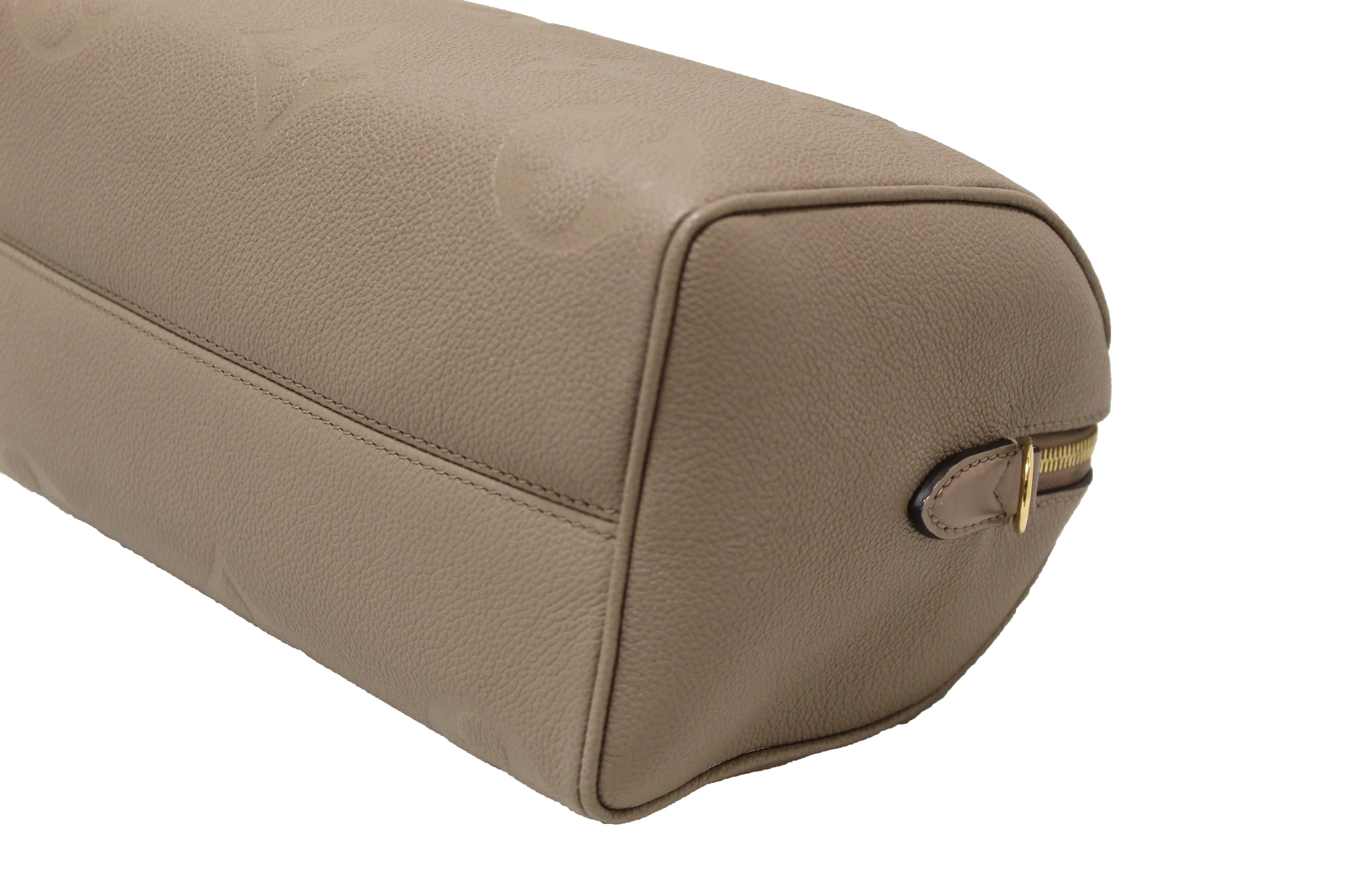 Authentic Louis Vuitton Turtledove Empreinte Leather Speedy 25 Bandouliere Crossbody Bag