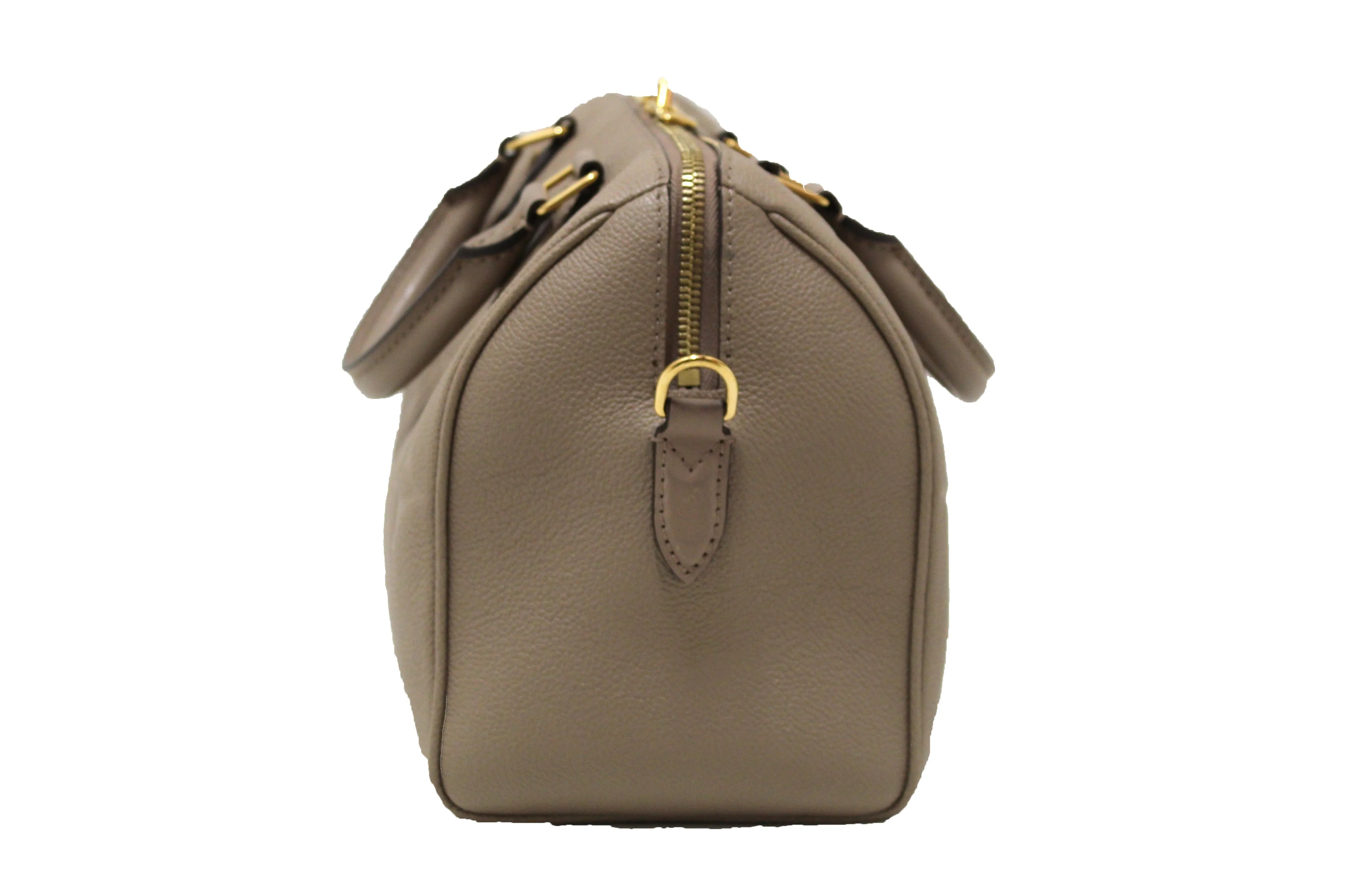 Authentic Louis Vuitton Turtledove Empreinte Leather Speedy 25 Bandouliere Crossbody Bag