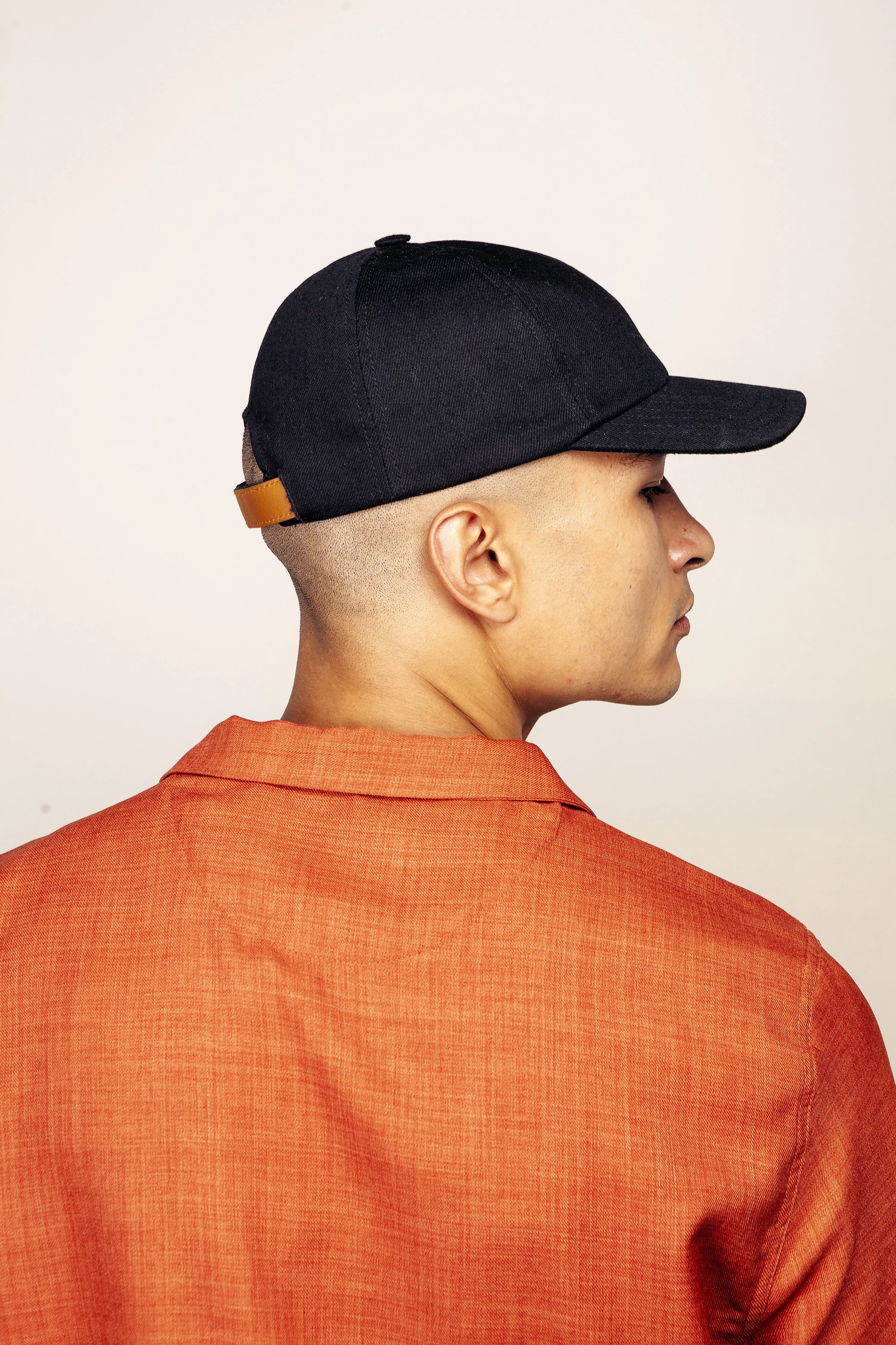 BASEBALL CAP CURVED BLACK DENIM