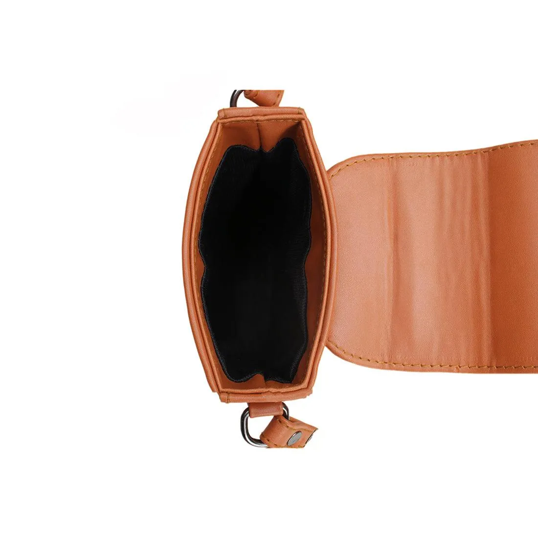 Black Tagged Crossbag Mixed Leaf