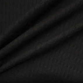Black Wool Knit