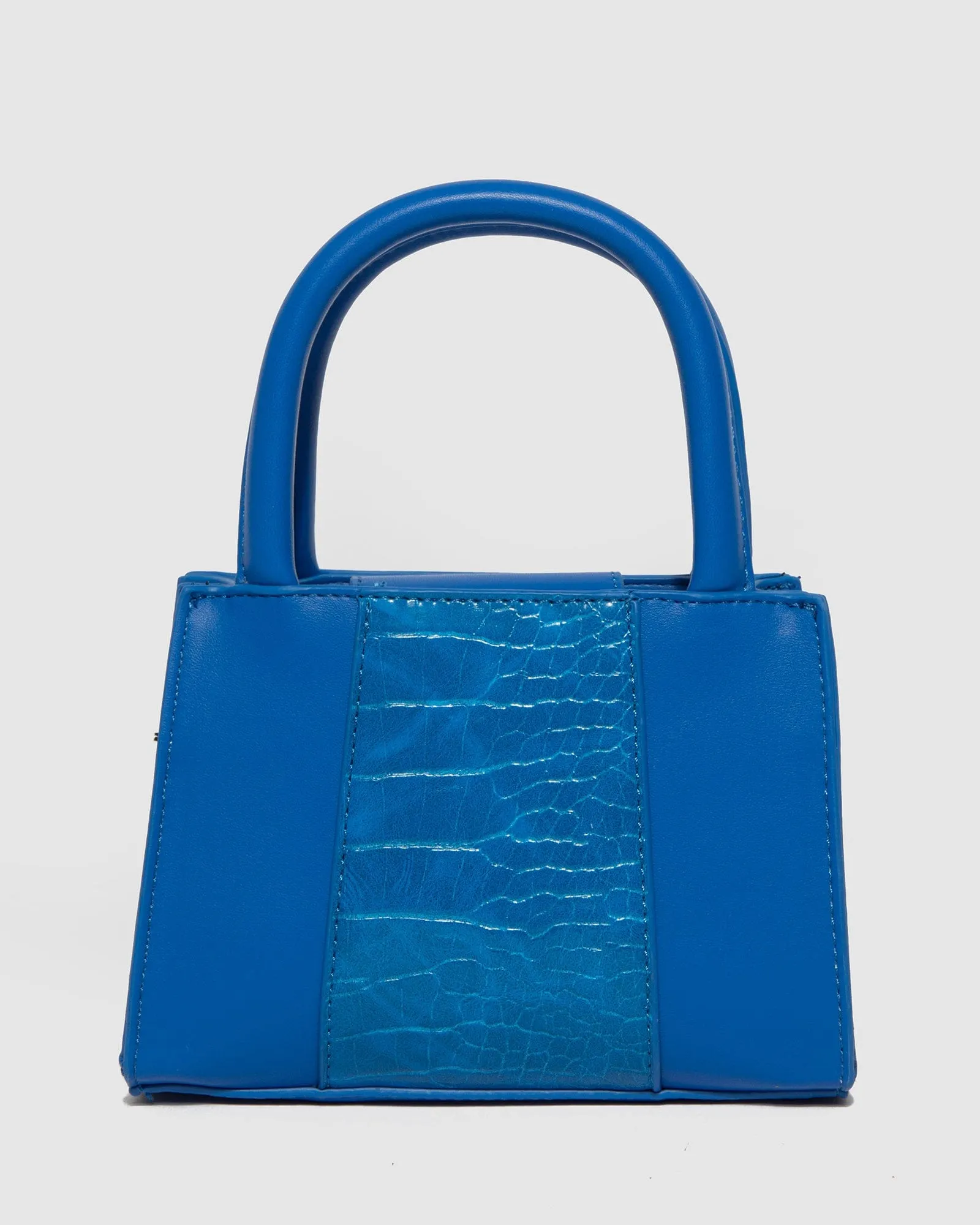 Blue Philippa Mini Panel Tote Bag