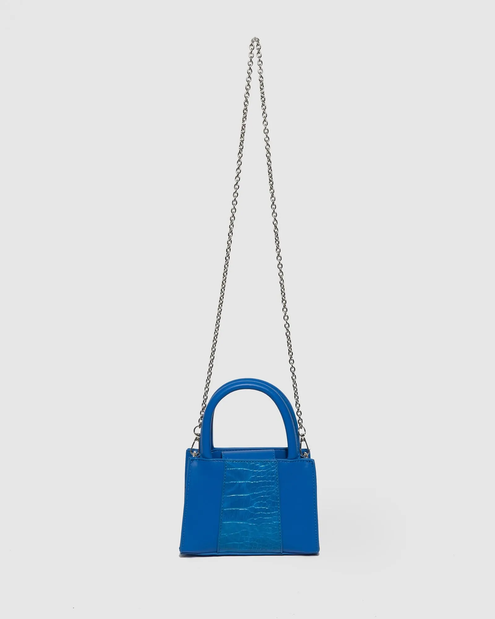Blue Philippa Mini Panel Tote Bag