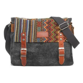 Brixton Messenger Shoulder HandBag- Grey