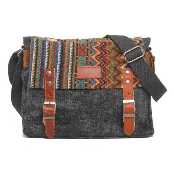 Brixton Messenger Shoulder HandBag- Grey