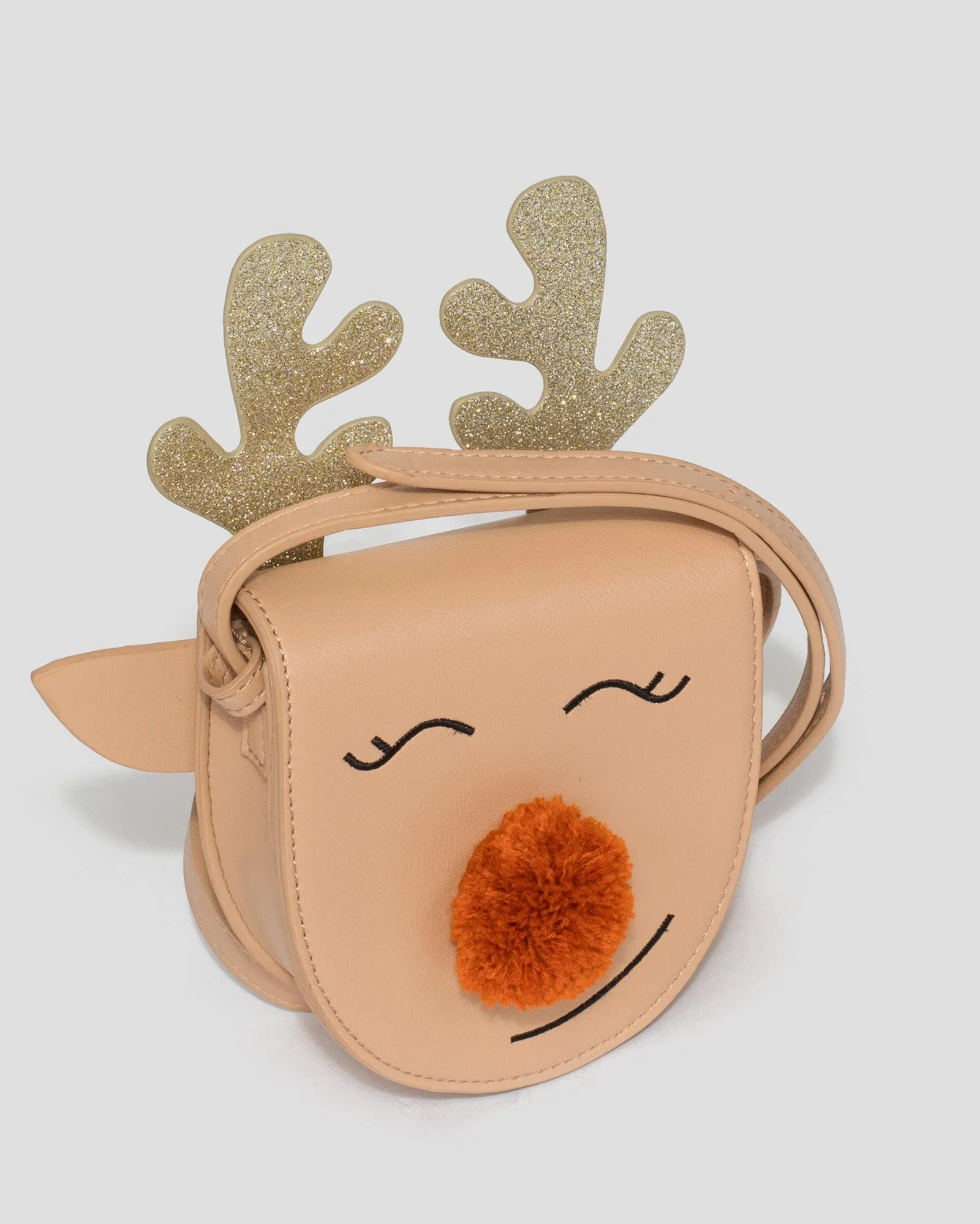 Brown Reindeer Junior Crossbody Bag