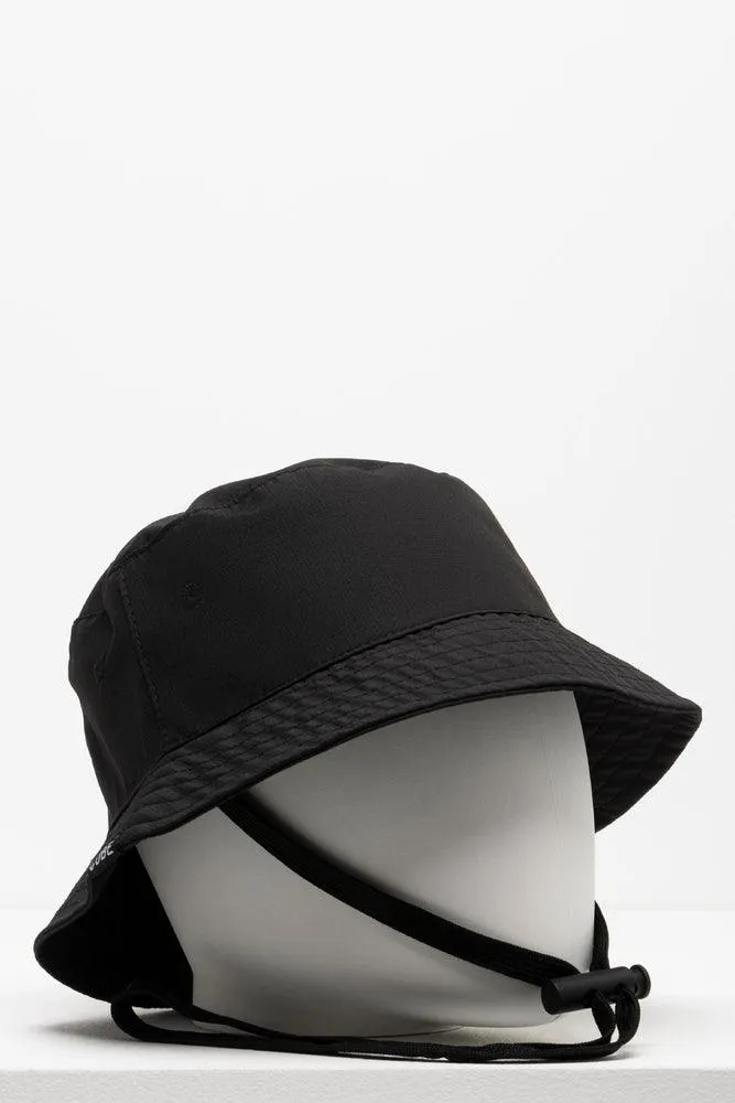 Bucket Hat With Draw-Cord Black