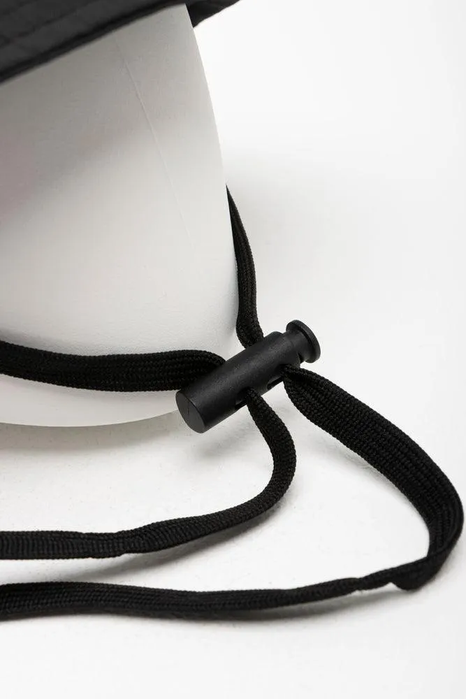 Bucket Hat With Draw-Cord Black