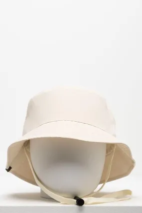 Bucket Hat With Draw Cord Natural