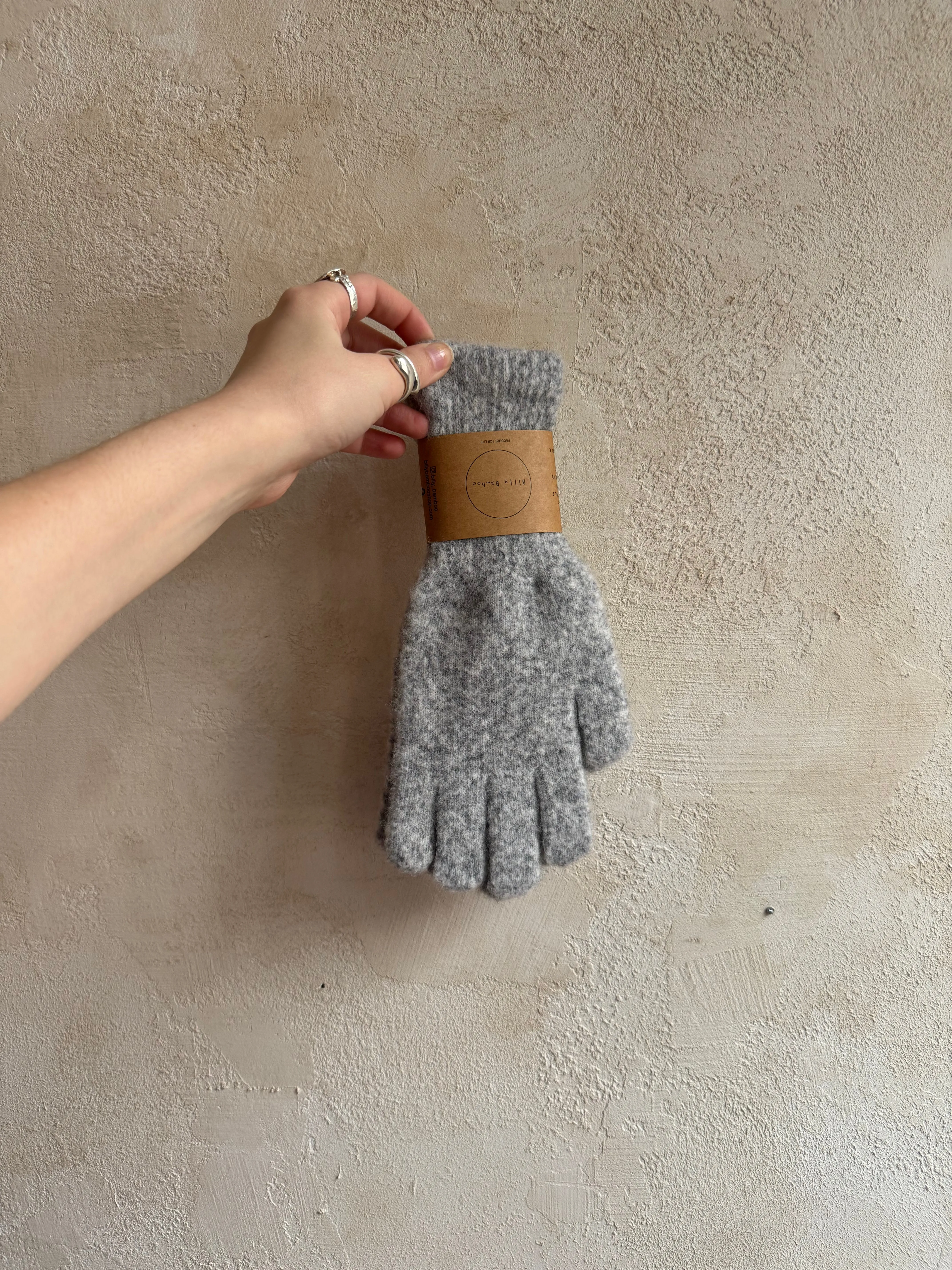 Cloudy Wool Touch Screen Gloves by Billy Bamboo