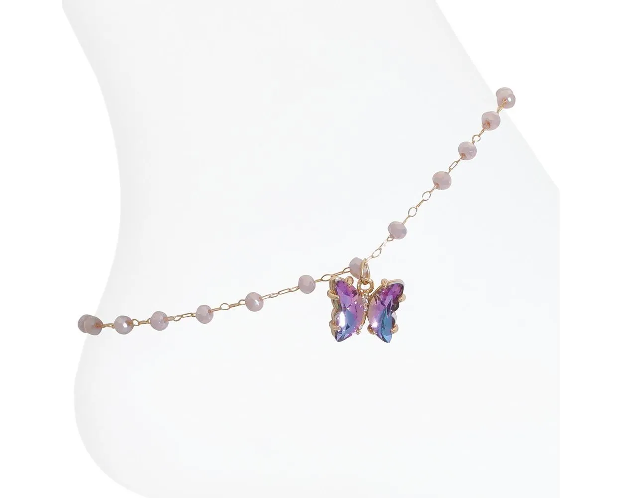 Crystal Butterfly Anklet