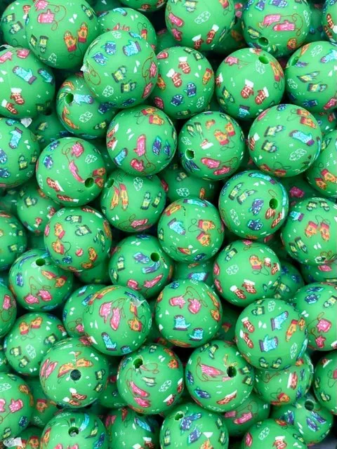 CTS Custom Color: Mittens Printed 15mm Bead