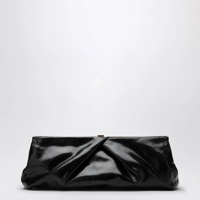 Dries Van Noten Black Leather Clutch Women