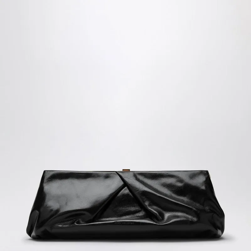 Dries Van Noten Black Leather Clutch Women