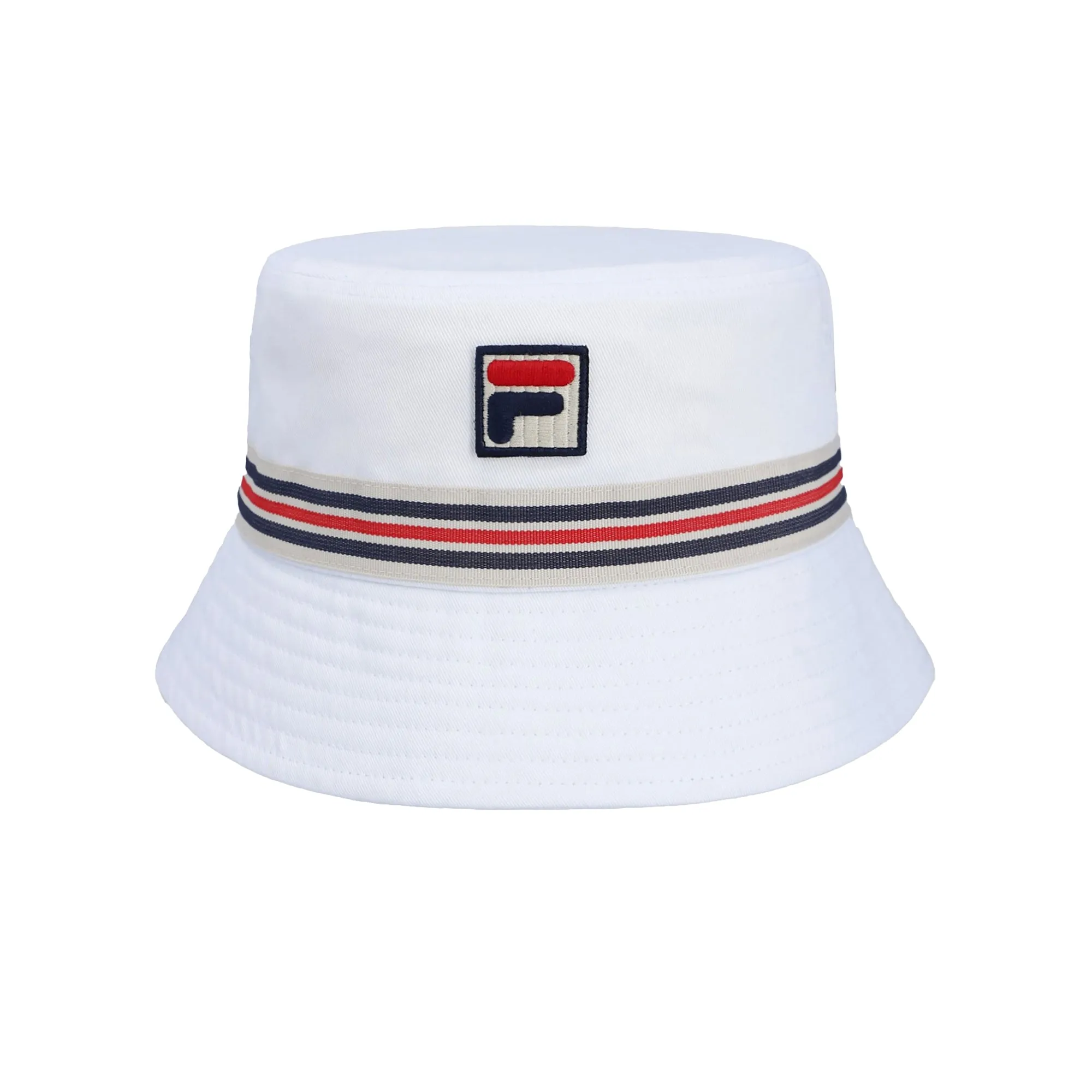 Fila Jojo Heritage Stripe Bucket Hat White