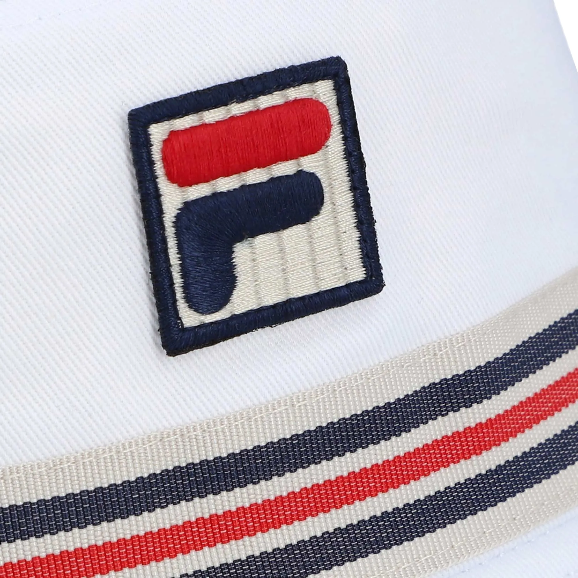 Fila Jojo Heritage Stripe Bucket Hat White