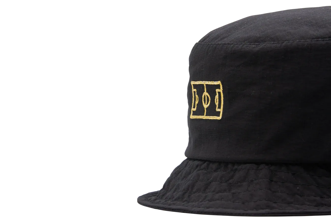 Goiaba E.C. - Campo Nylon Bucket Hat - Black/Gold