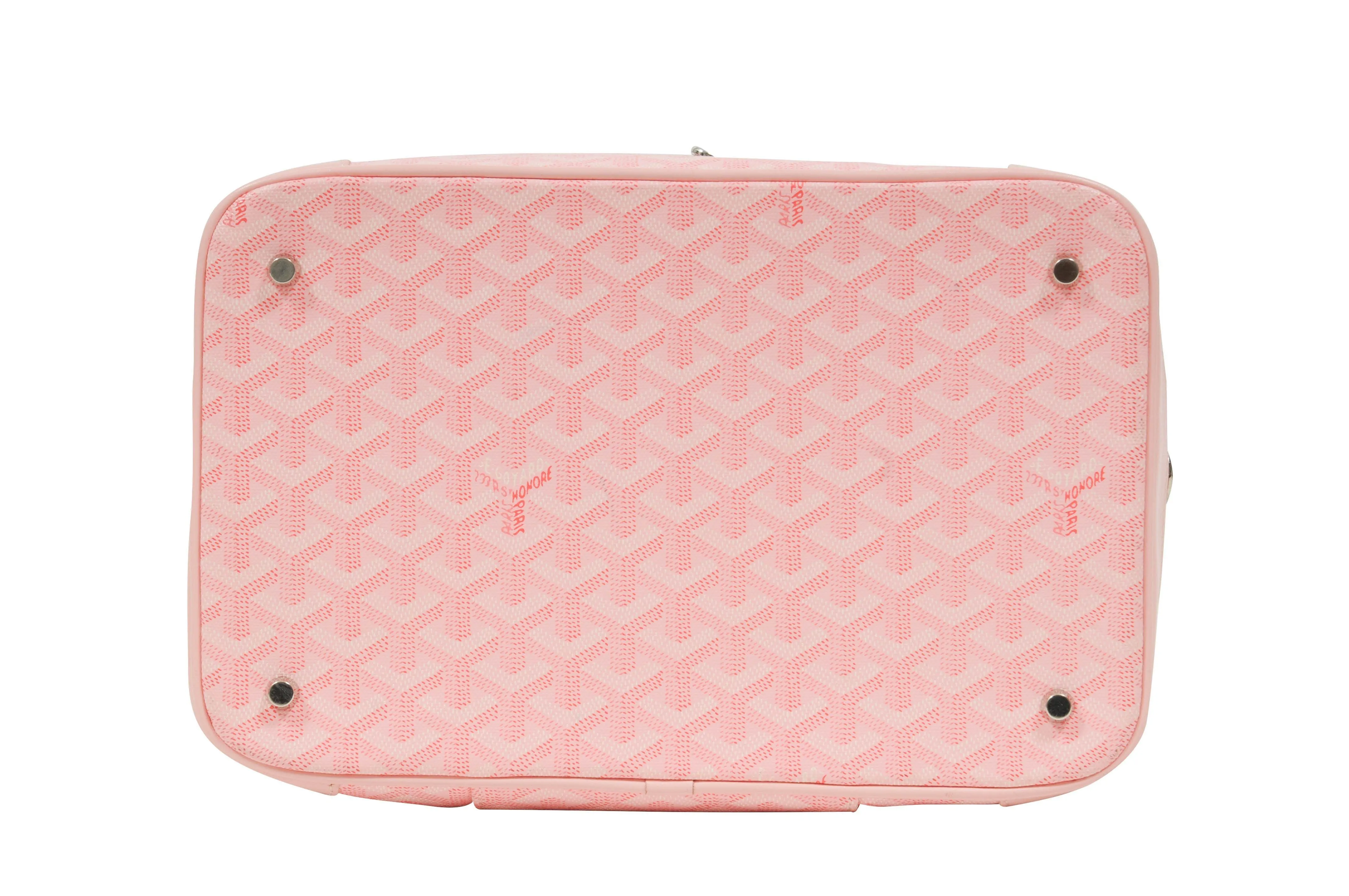 Goyard Pink Muse Vanity Case Trunk Crossbody Bag Purse
