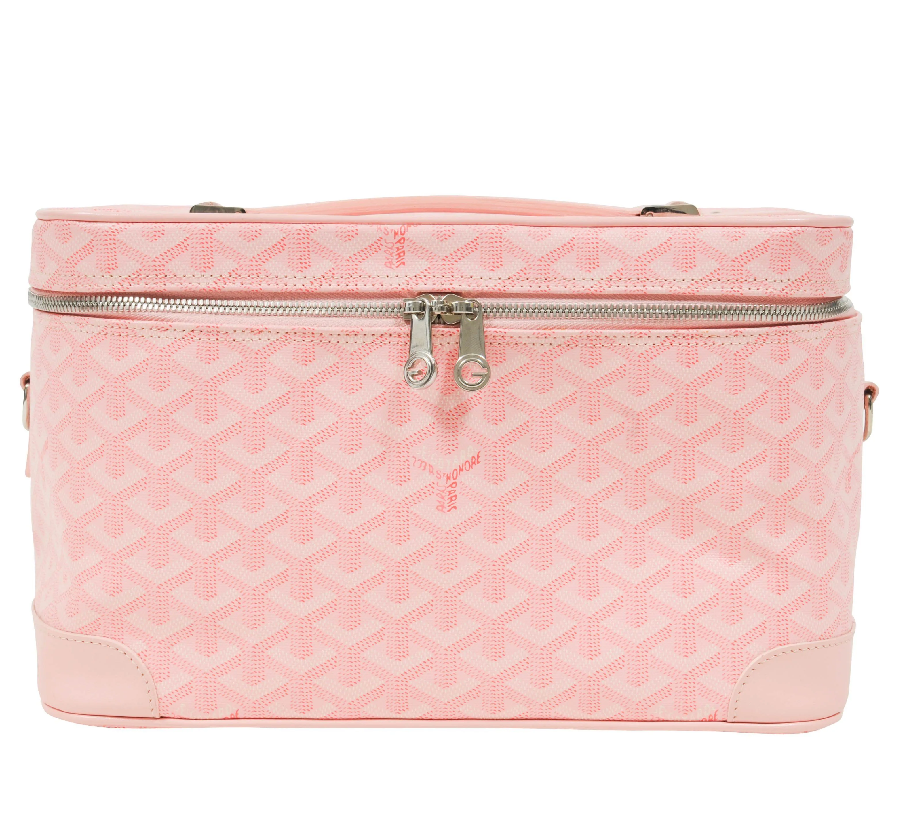 Goyard Pink Muse Vanity Case Trunk Crossbody Bag Purse