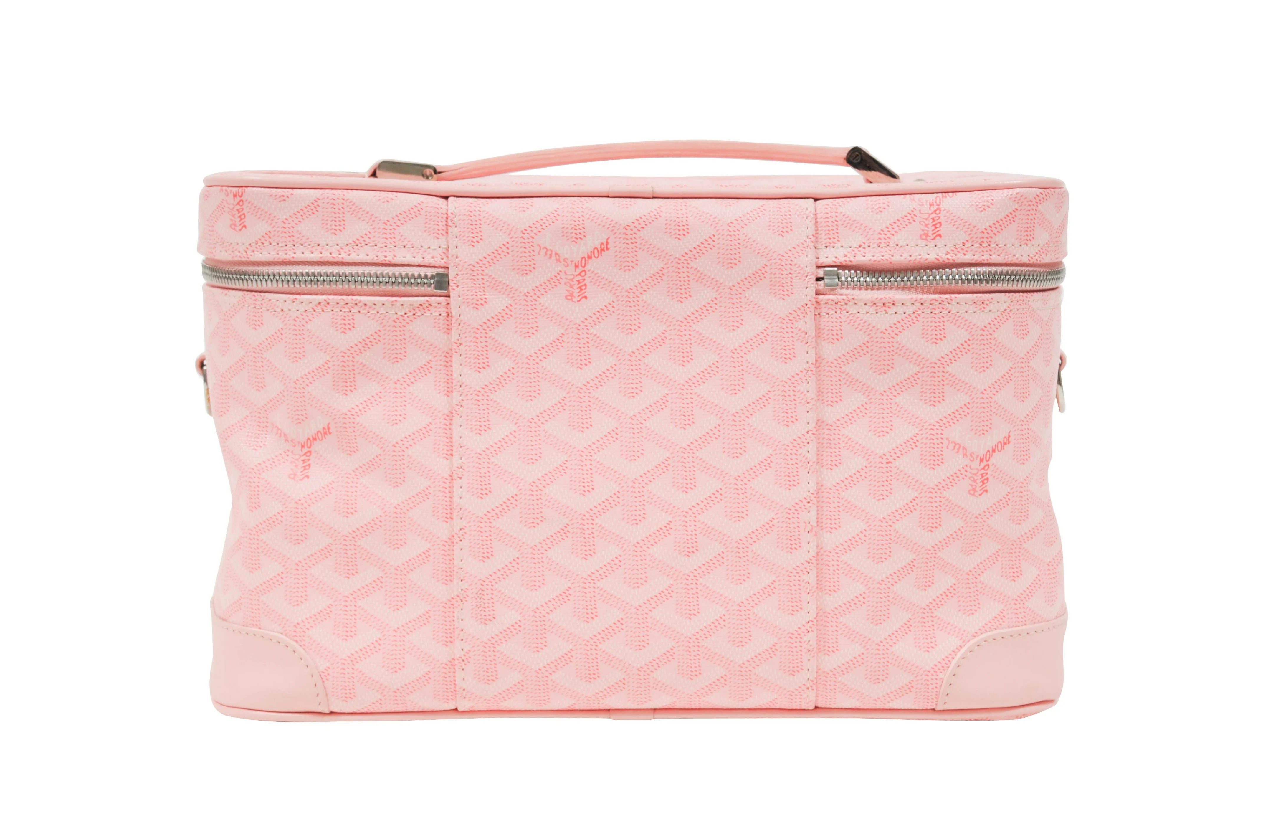Goyard Pink Muse Vanity Case Trunk Crossbody Bag Purse