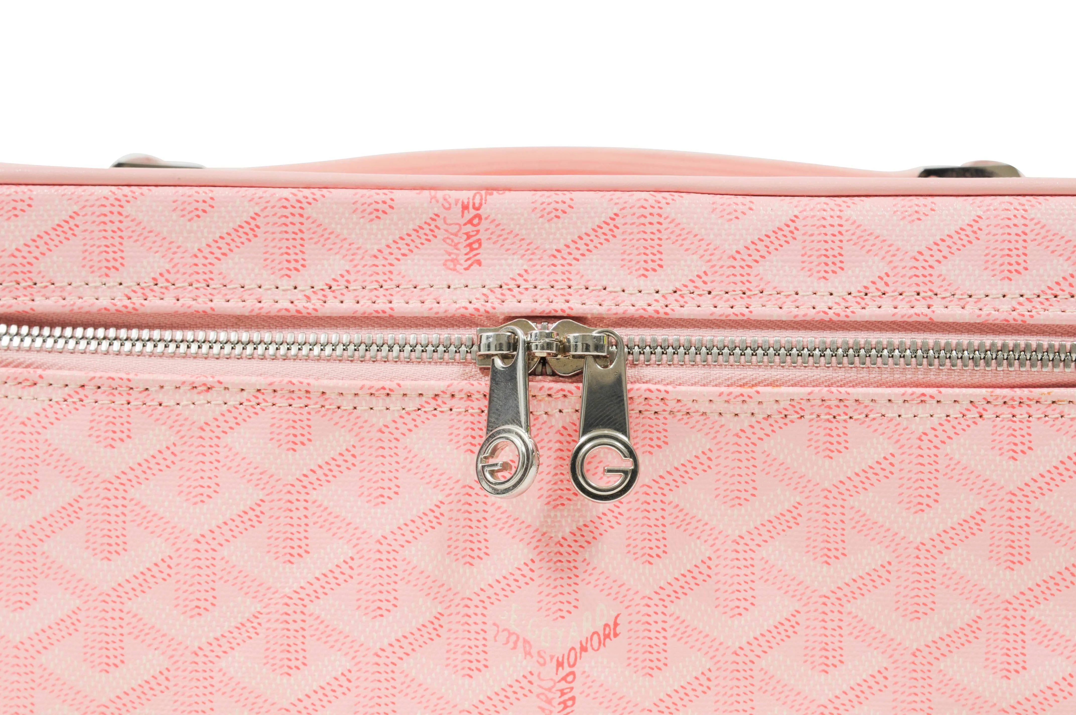 Goyard Pink Muse Vanity Case Trunk Crossbody Bag Purse