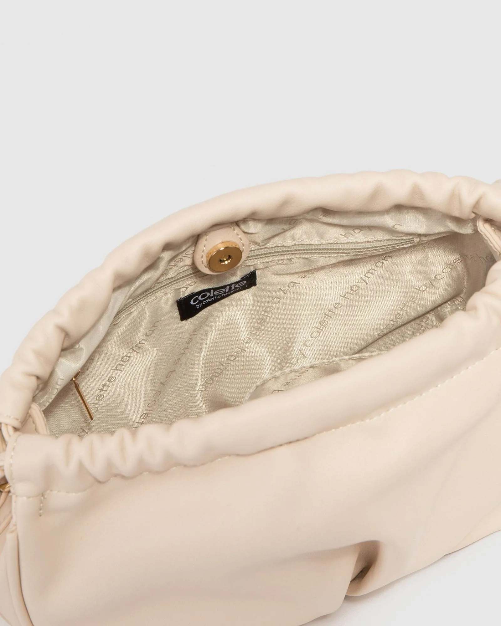 Ivory Isobel Drawstring Pouch Bag
