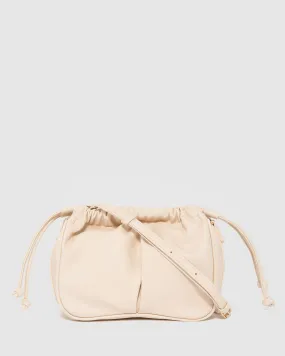Ivory Isobel Drawstring Pouch Bag