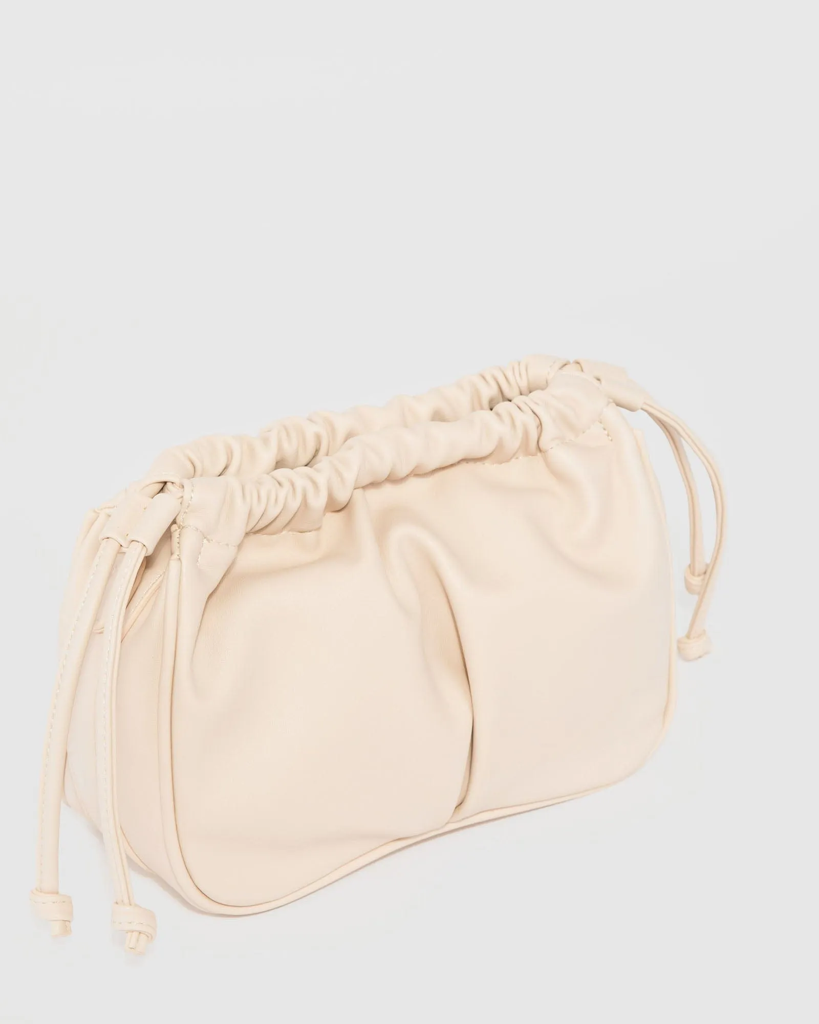 Ivory Isobel Drawstring Pouch Bag