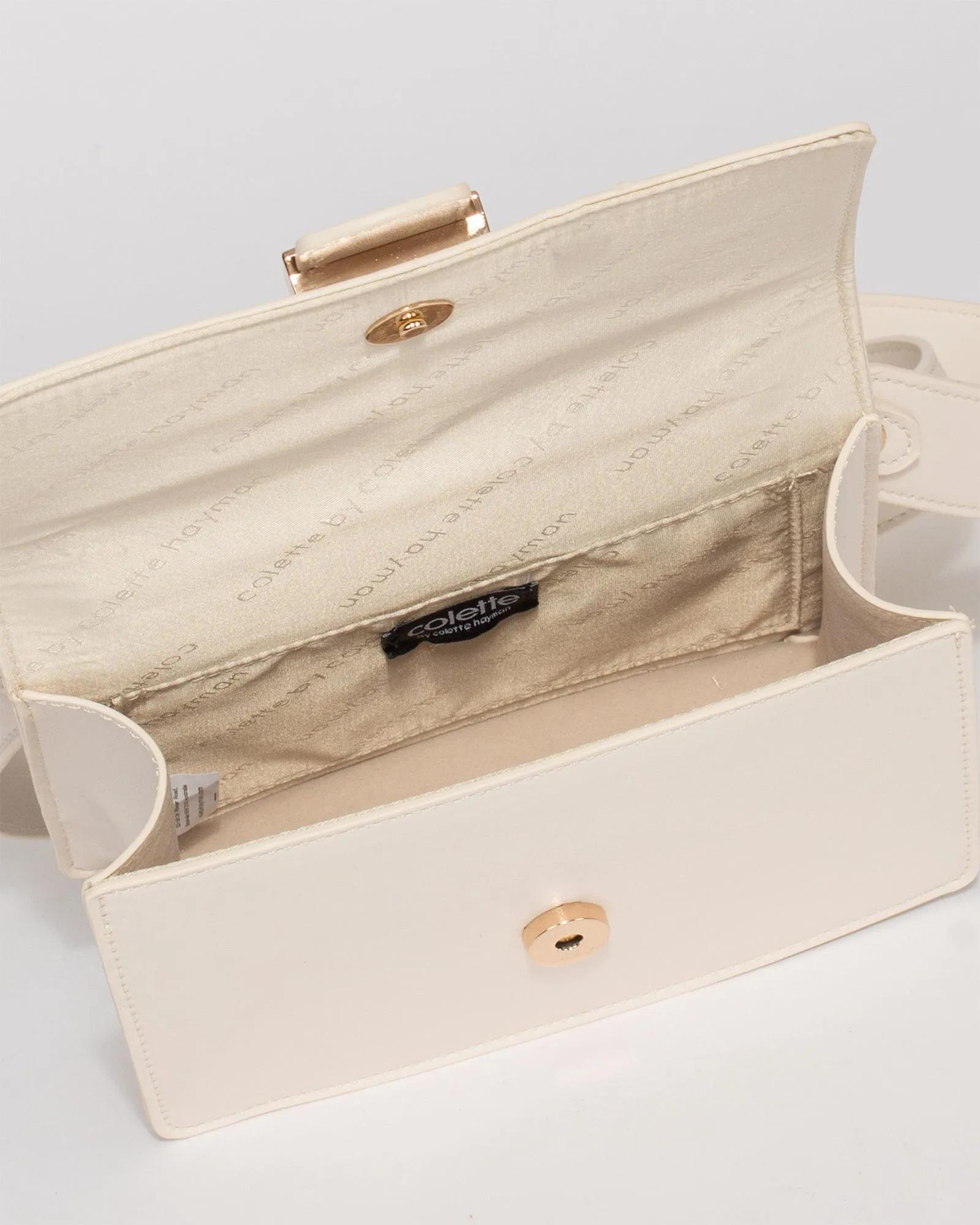Ivory Pheobe Buckle Crossbody Bag