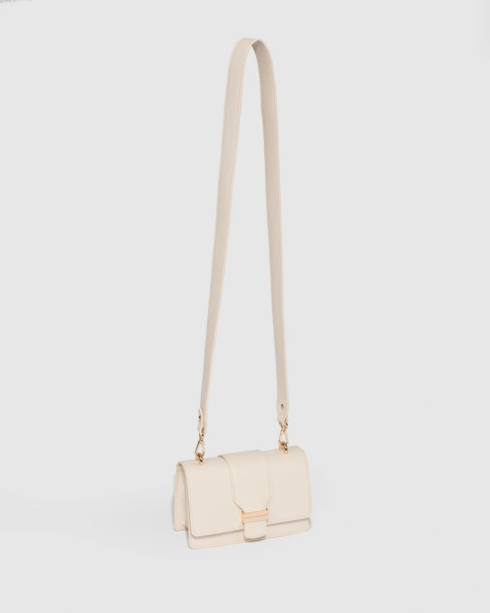 Ivory Pheobe Buckle Crossbody Bag