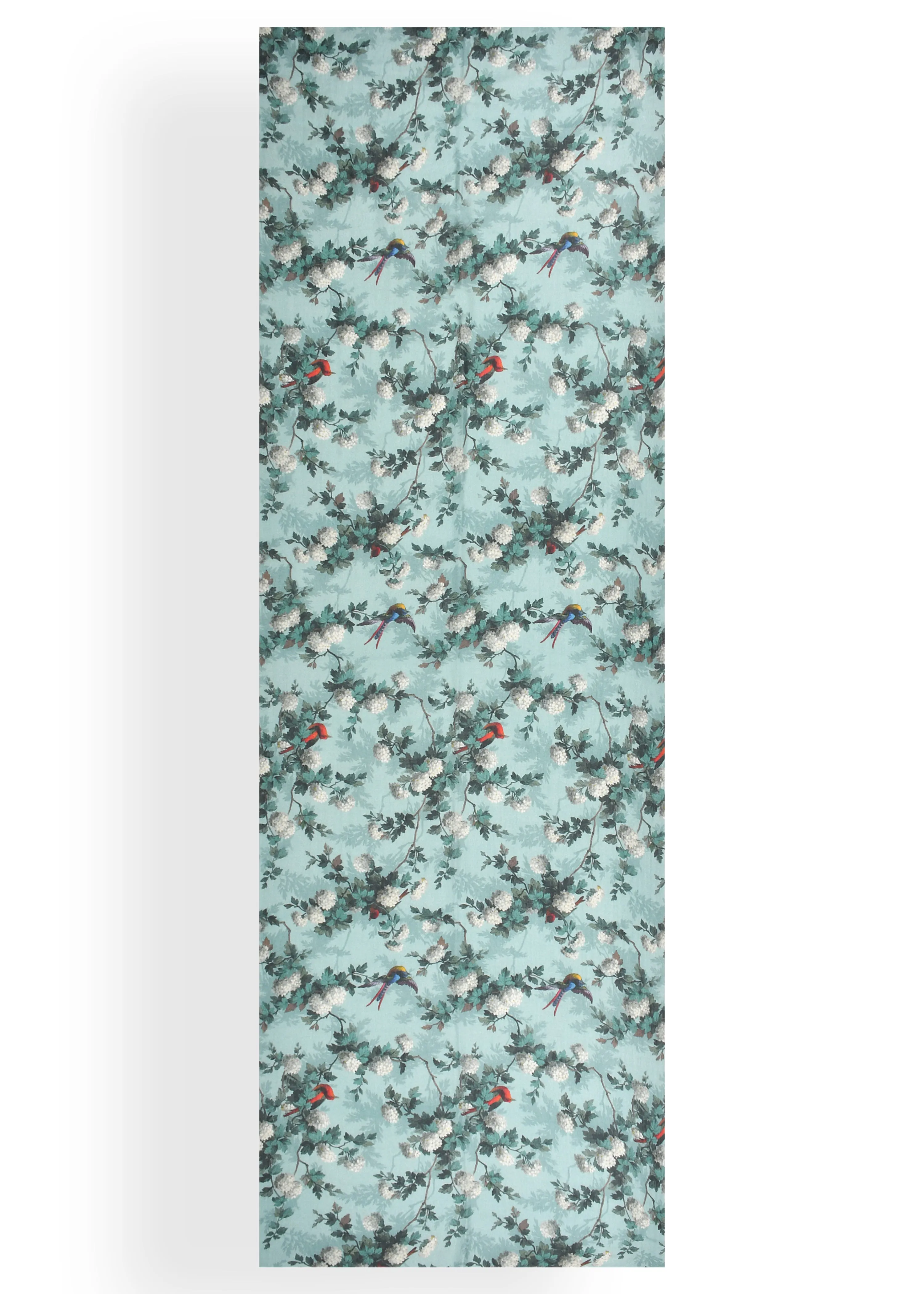 Kingfisher Dreams Print in Wool Silk