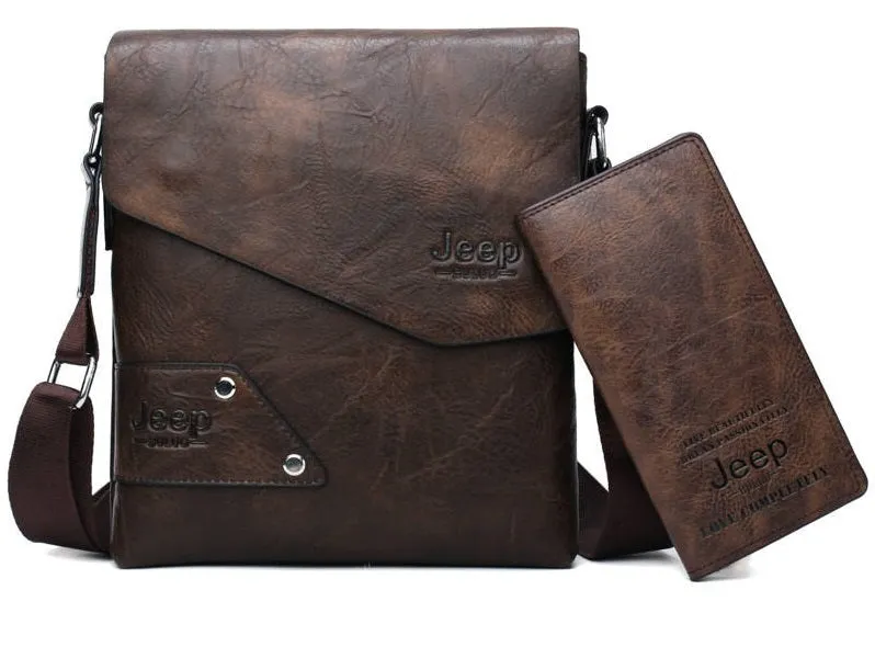 Men's Leather Shoulder Bag For iPad