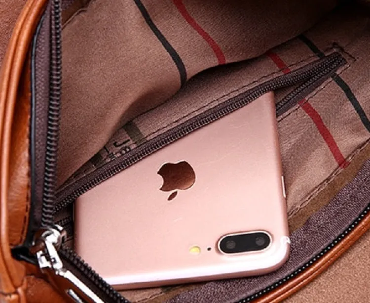 Men's Leather Shoulder Bag For iPad