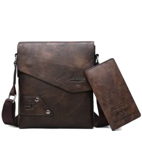 Men's Leather Shoulder Bag For iPad