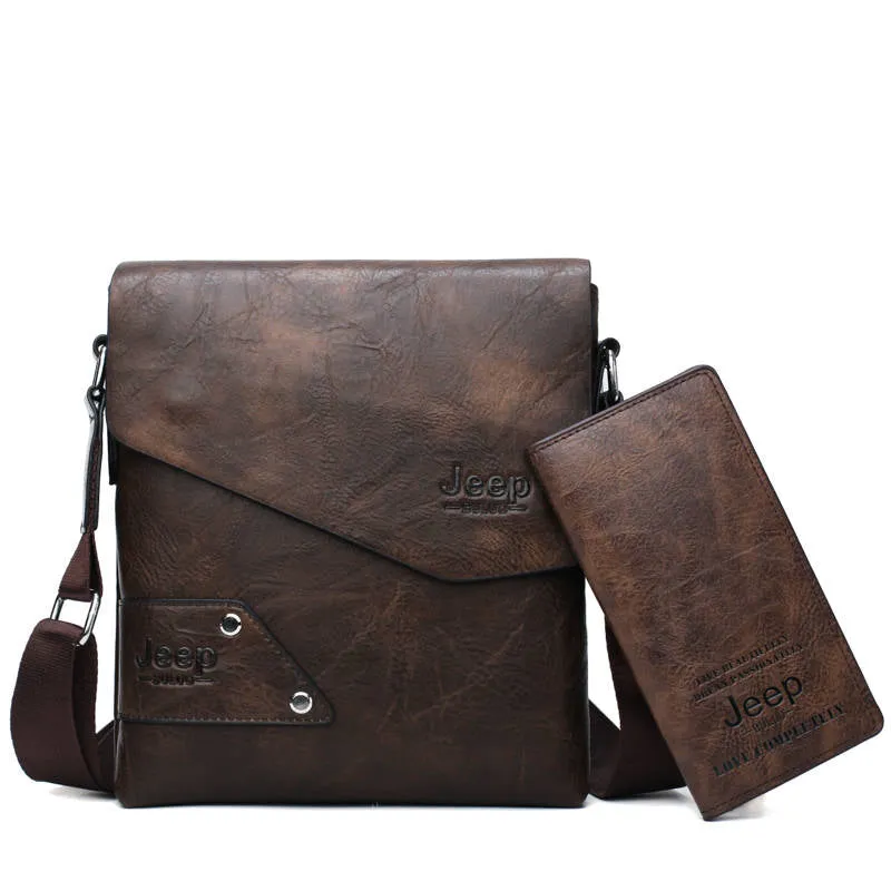 Men's Leather Shoulder Bag For iPad