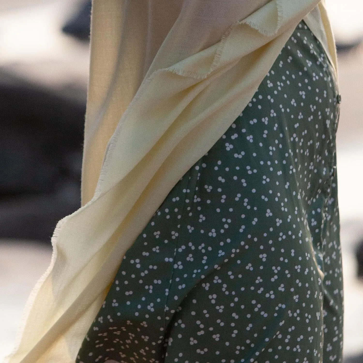 Merino Wool Shawl Light Yellow