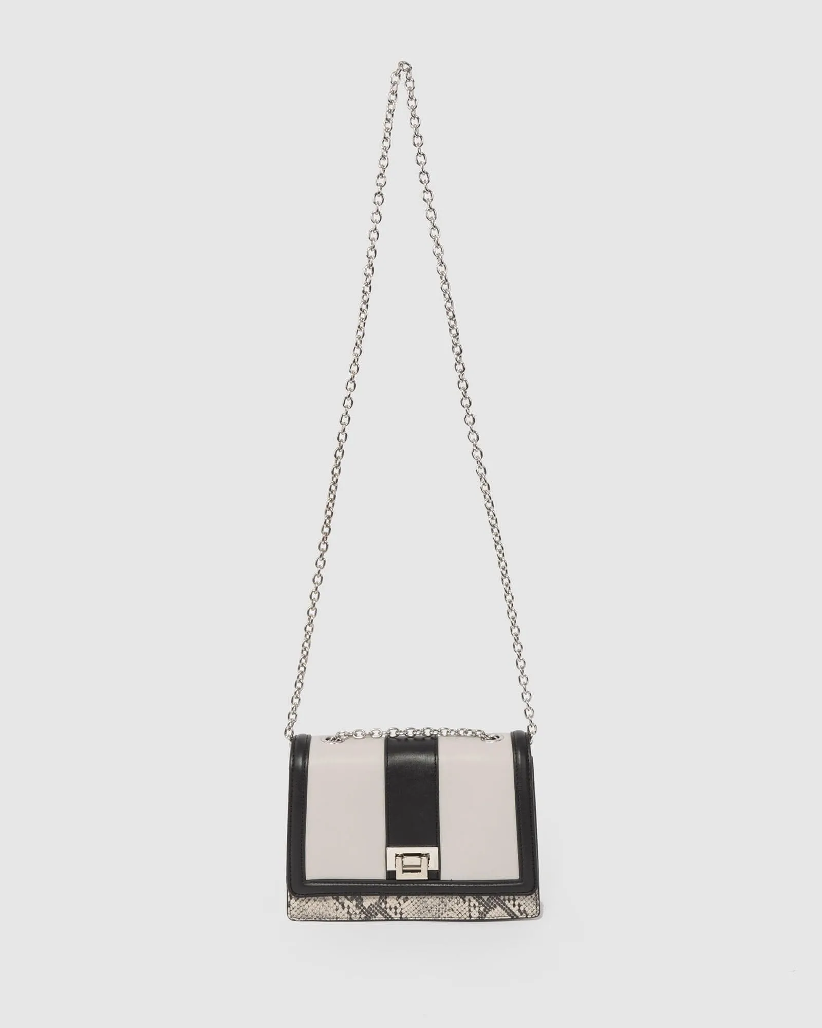Multi Colour Hadly Lock Crossbody Bag