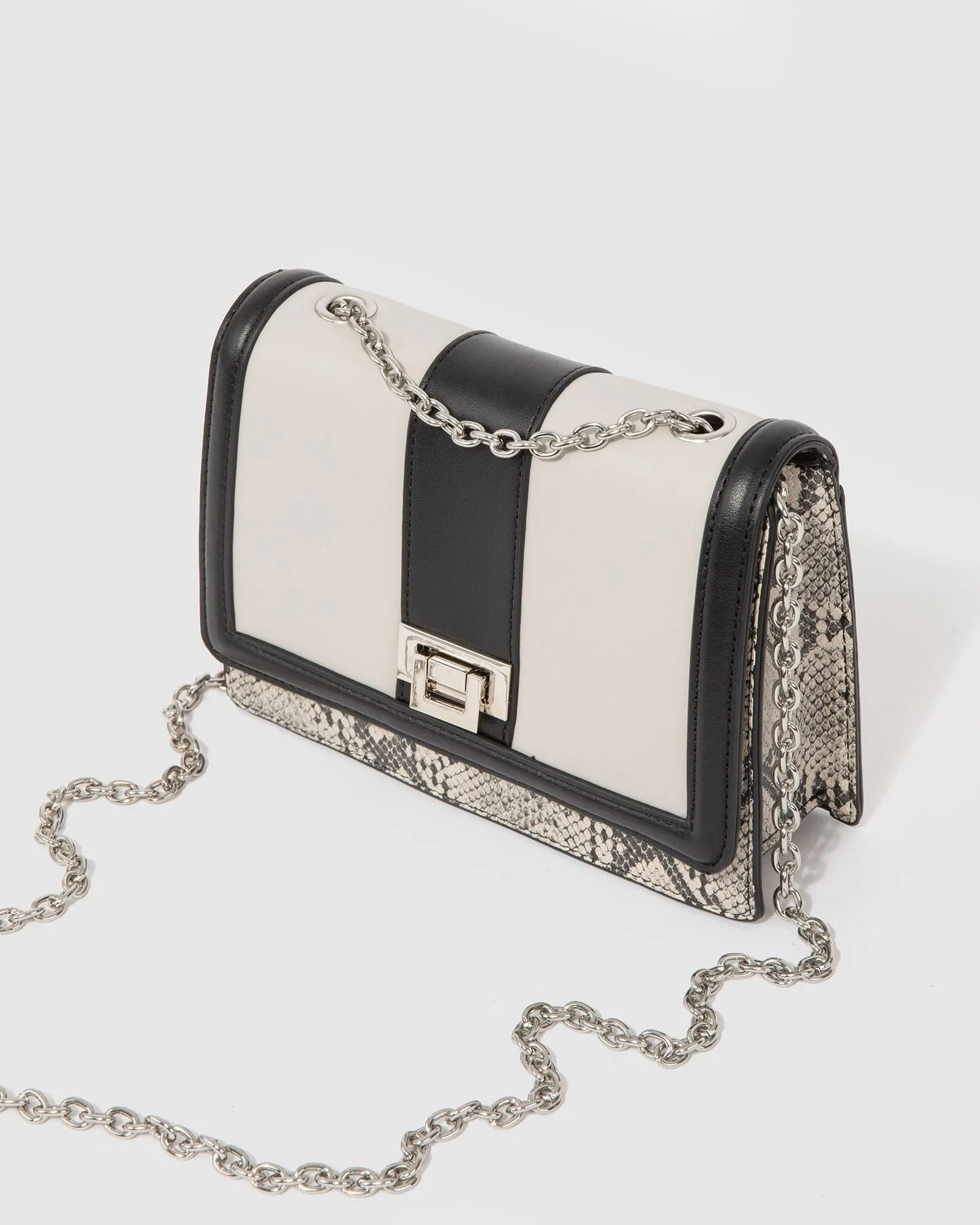 Multi Colour Hadly Lock Crossbody Bag
