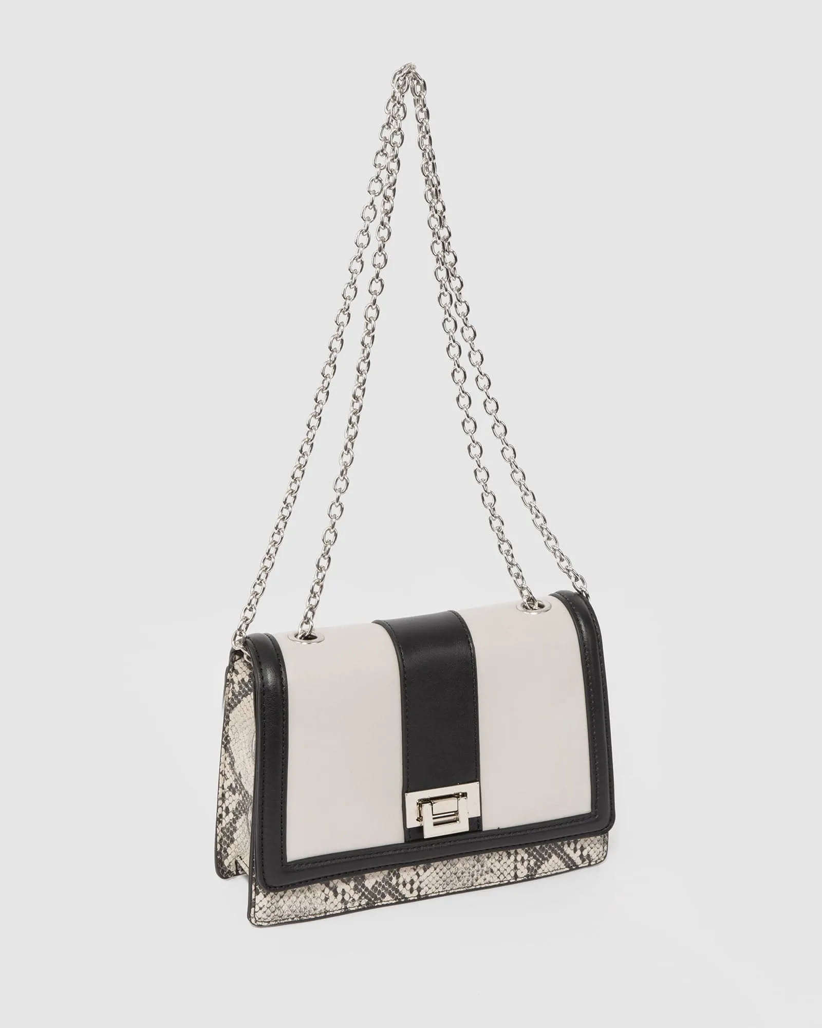 Multi Colour Hadly Lock Crossbody Bag
