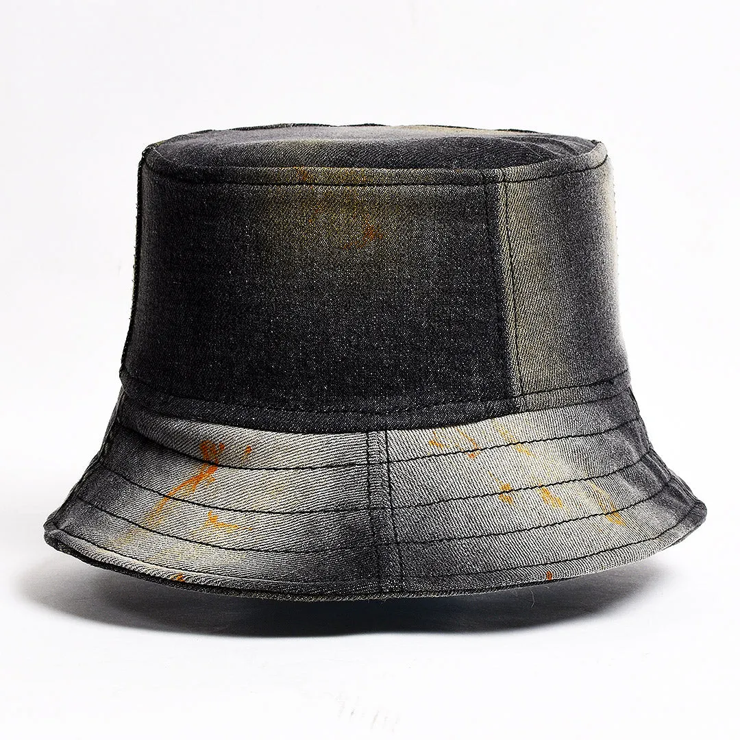 Mursaki Denim Bucket Hat -Steele