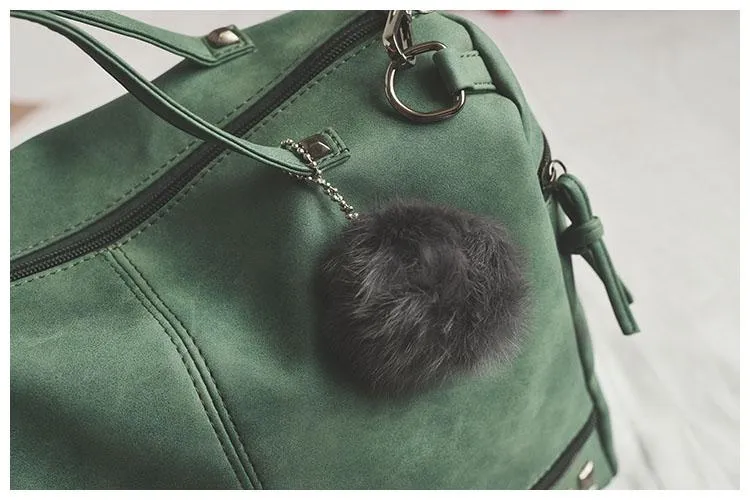 New Solid Color Hollow PU Material Small Fairy Portable Bucket Casual Single Shoulder Messenger tote