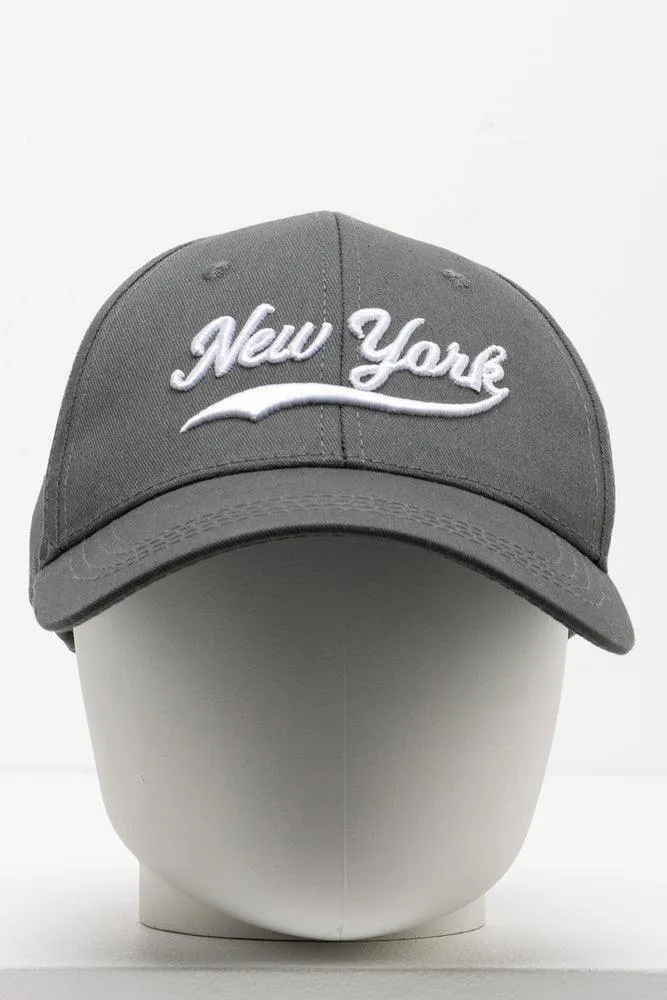 New York Peak Cap Dark Grey