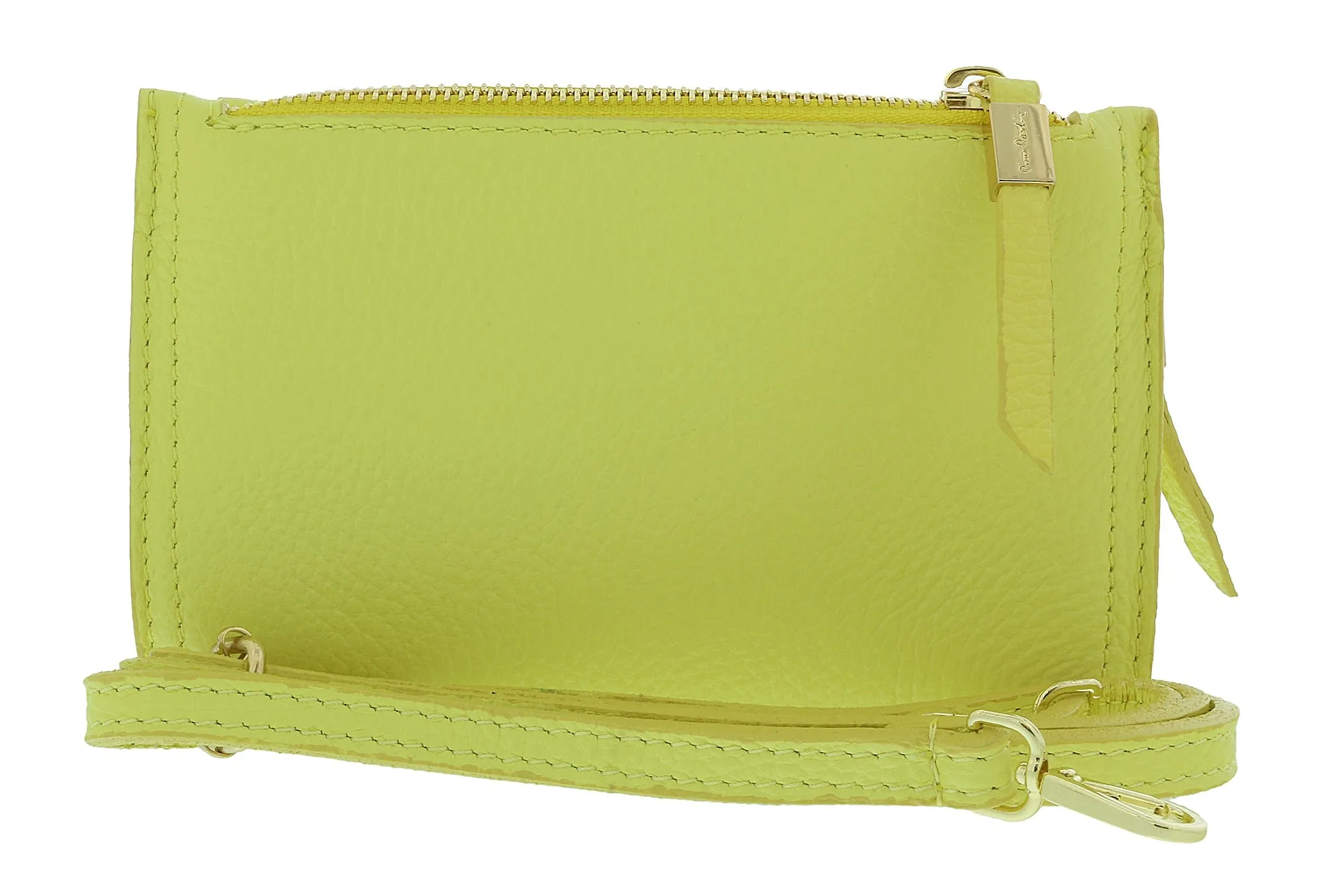 Pierre Cardin Lemon Leather Small Structured Square Crossbody Bag