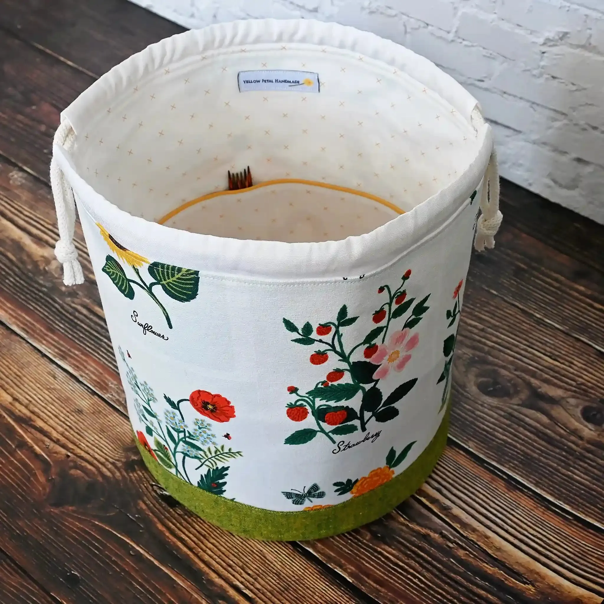 Pretty Canvas Bucket Bag in Rifle Paper Co's Curio